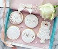 Engagement biscuits, wedding biscuits, engagement cookies, engagement gift, wedding favours
