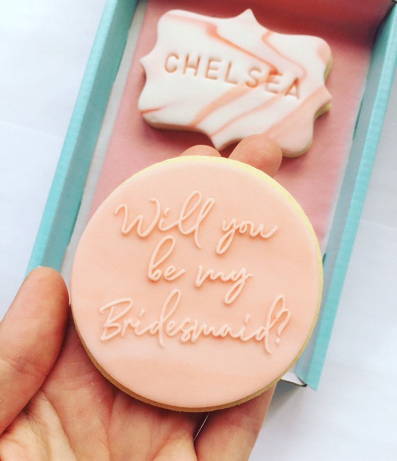 Bridesmaid Proposal Cookies Bridesmaid Proposal Biscuits Etsy