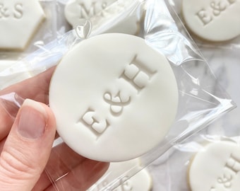 Wedding favours, personalised cookies, personalised biscuits
