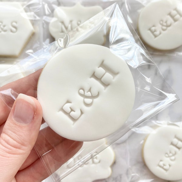 Wedding favours, personalised cookies, personalised biscuits