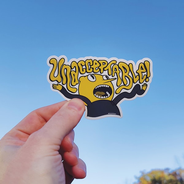 Earl of Lemongrab UNACCEPTABLE! Sticker