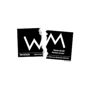 Better Call Saul - Tarjeta de visita Wexler/McGill Pegatina