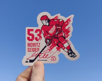 Detroit Red Wings - Moritz Seider Signature Sticker