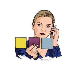 Better Call Saul - Notas adhesivas de Kim Wexler Pegatina