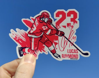 Detroit Red Wings - Lucas Raymond Signature Sticker