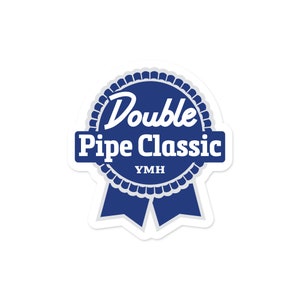 Beer Logo YMH Sticker - Pabst &gt; Double Pipe Classic