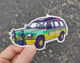 Jurassic Park - Iconic JP SUV Sticker