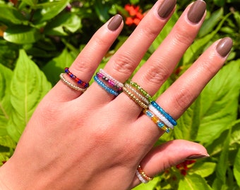 etsy beaded rings