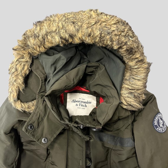 Abercrombie & fitch hooded padded jacket hotsell