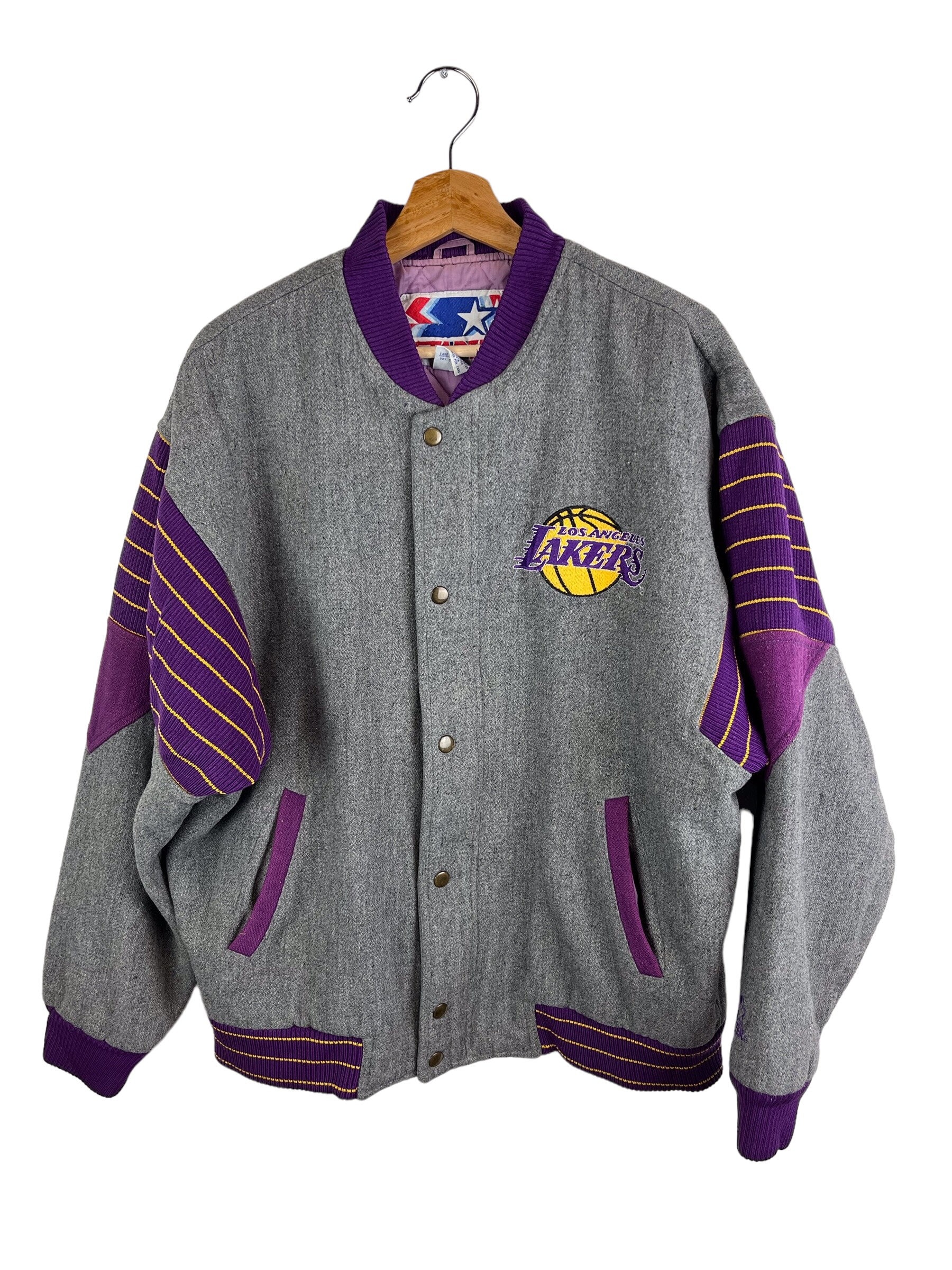Men's G-III Sports by Carl Banks Purple Los Angeles Lakers Varsity  Full-Snap - Jacket