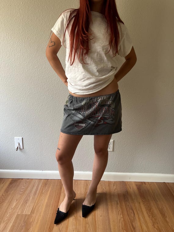 Harley Davidson Camo Mesh Mini Skirt Etsy UK
