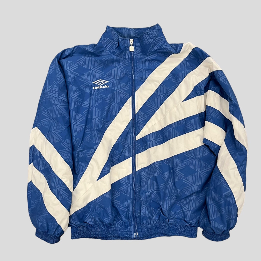 90'S Umbro Windbreaker Men's Size L Vintage unclear Green type dark green Vintage Second Hand