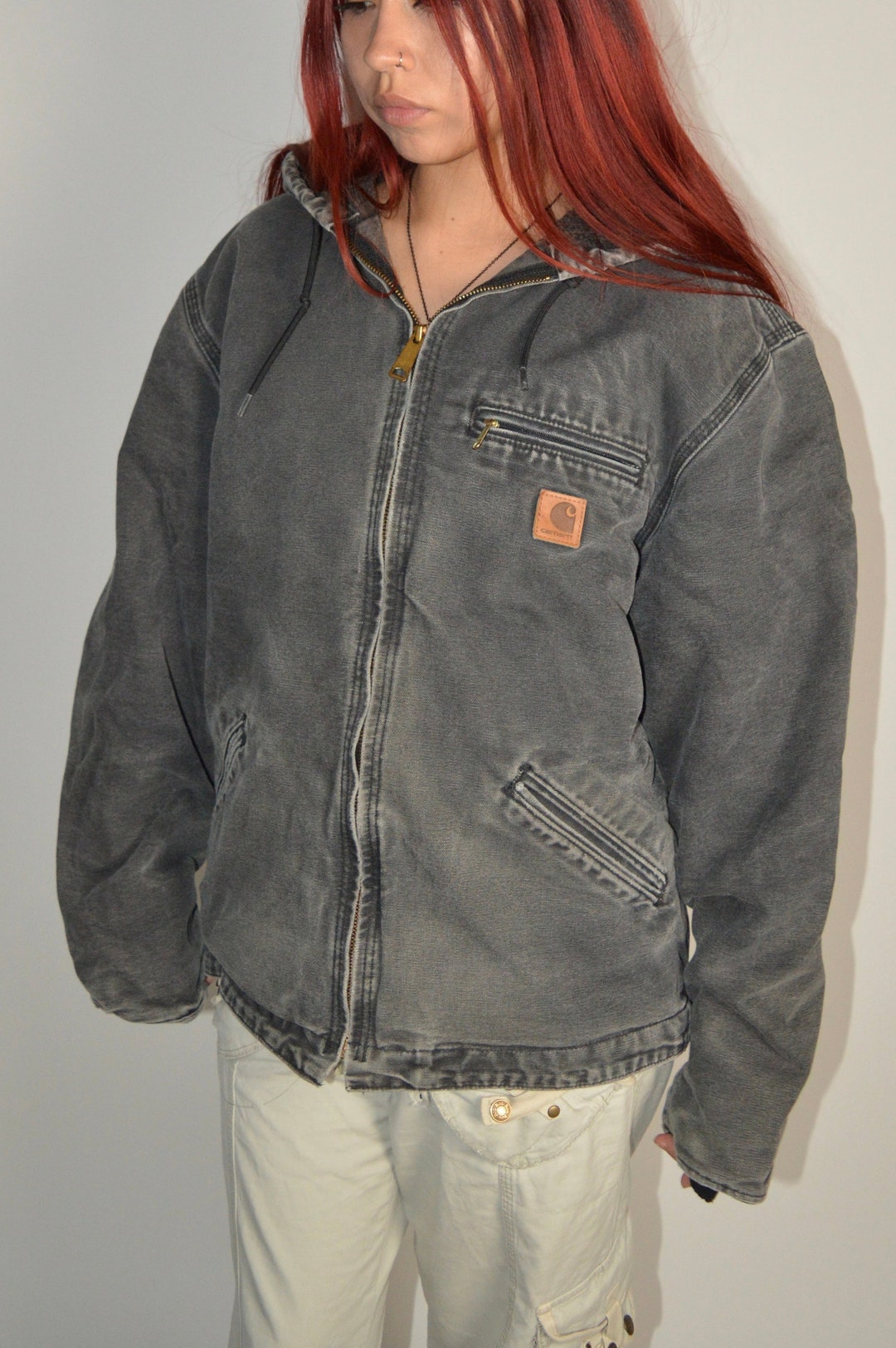 Black Carhartt Jacket Etsy
