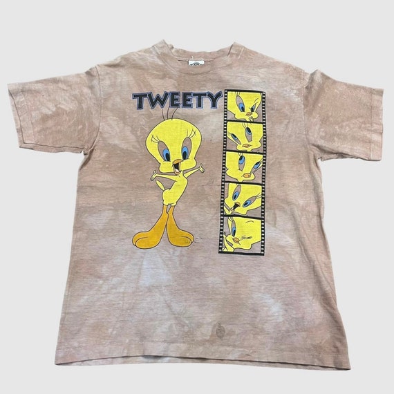 Louis Vuitton With Tweety Bird White And Brown Shirt - Tagotee
