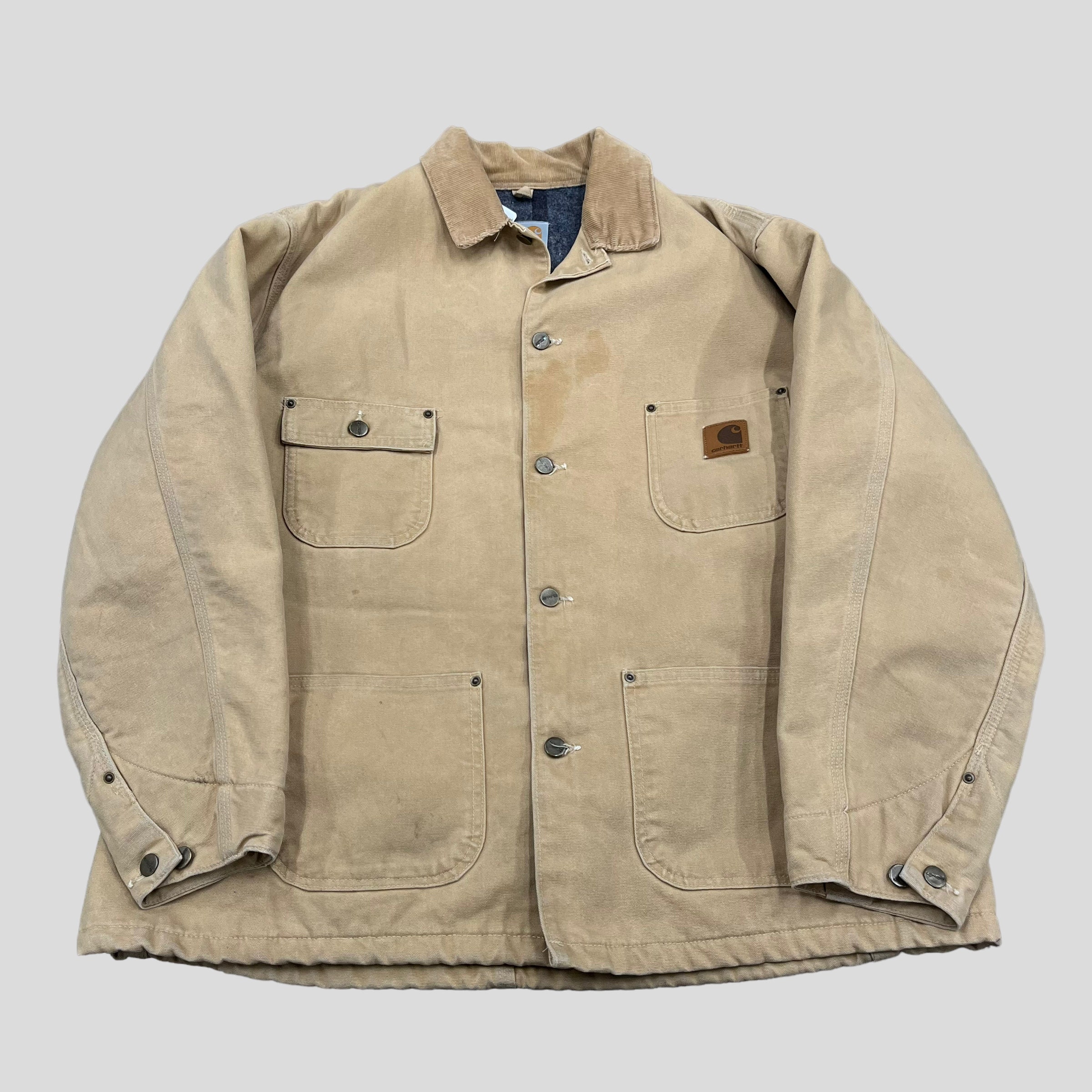 Carhartt button cheap jacket