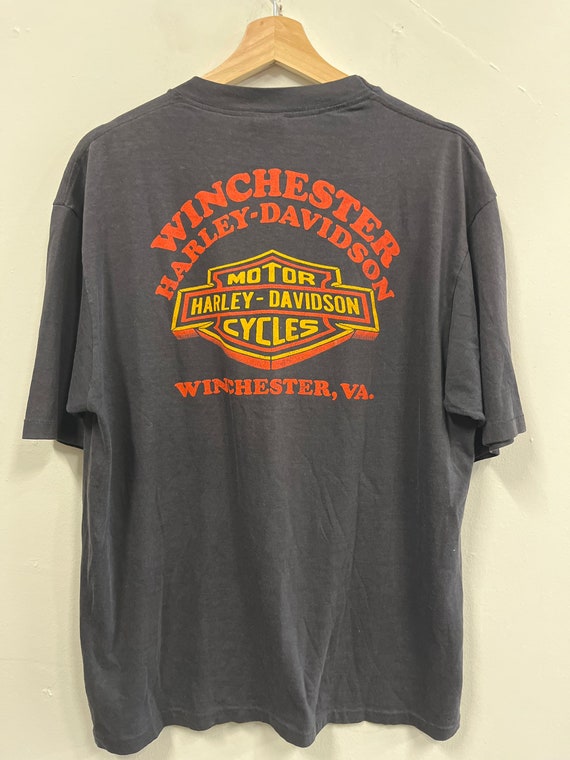 Vintage Harley Davidson 3D-Emblem Tee - image 3