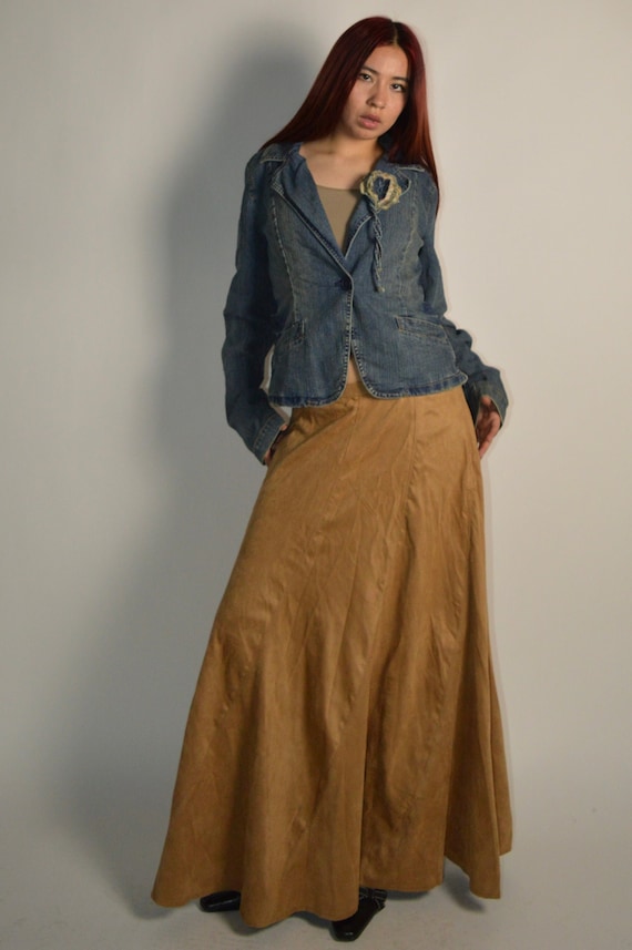 Vintage Hydraulic Denim W Flower Jacket