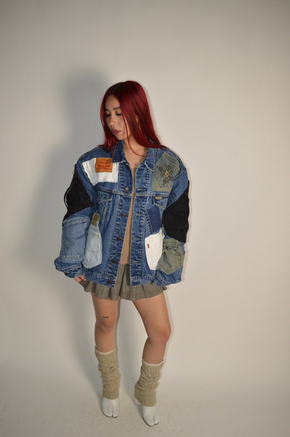 Reconstructed Levi’s Patchwork Denim Jacket