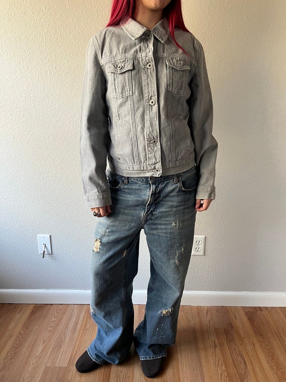 Vintage Grey Guess Denim Jacket