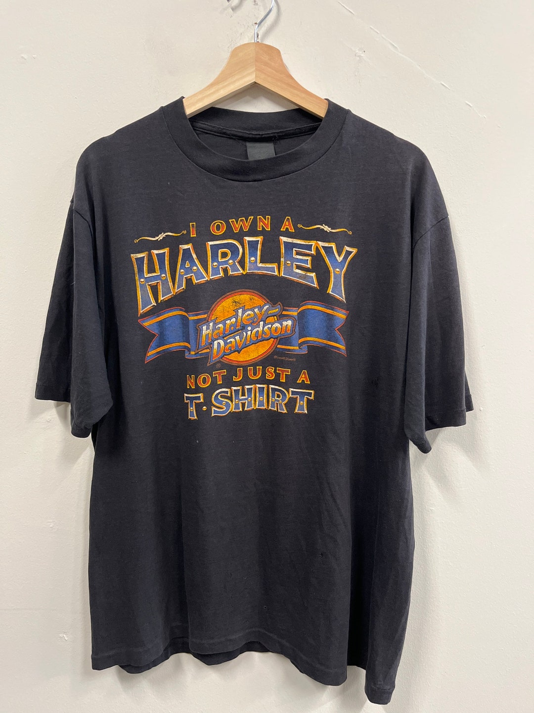 Vintage Harley Davidson 3d-emblem Tee - Etsy