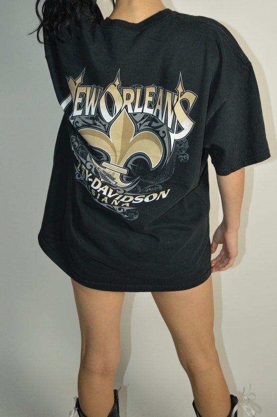 Mens Harley Davidson Mardi Gras Alexandria Louisiana T-Shirt