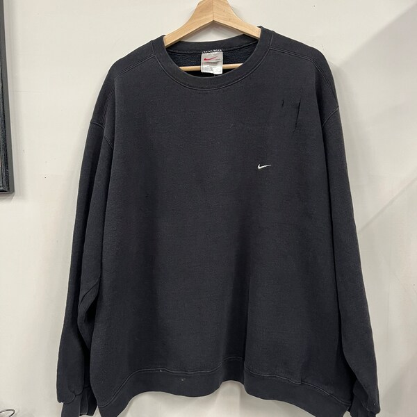 navy nike vintage sweatshirt