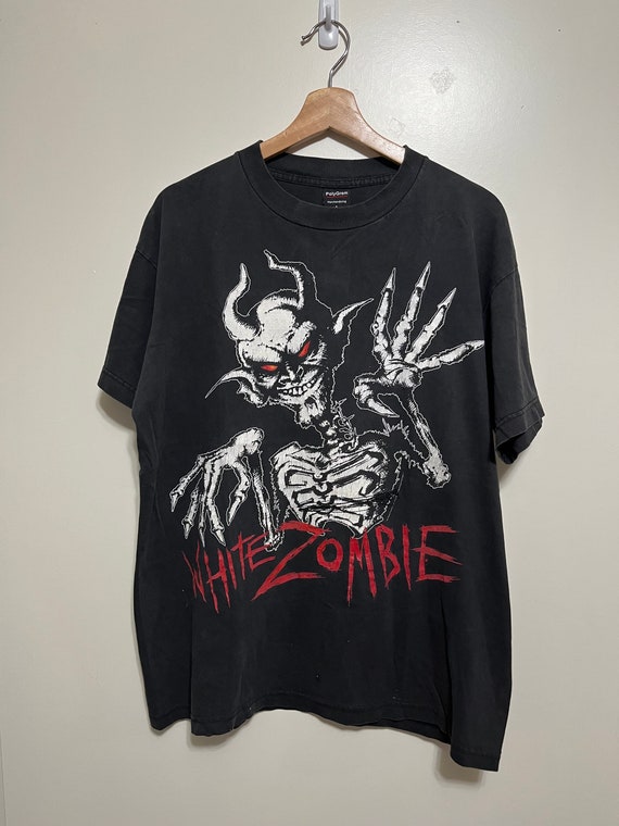 vintage white zombie tee