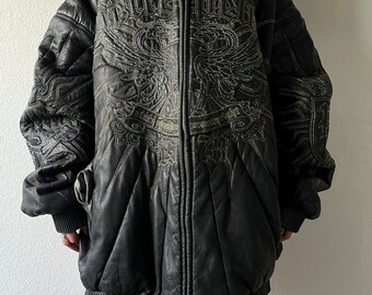 Vintage Pellepelle Leder Pelzjacke