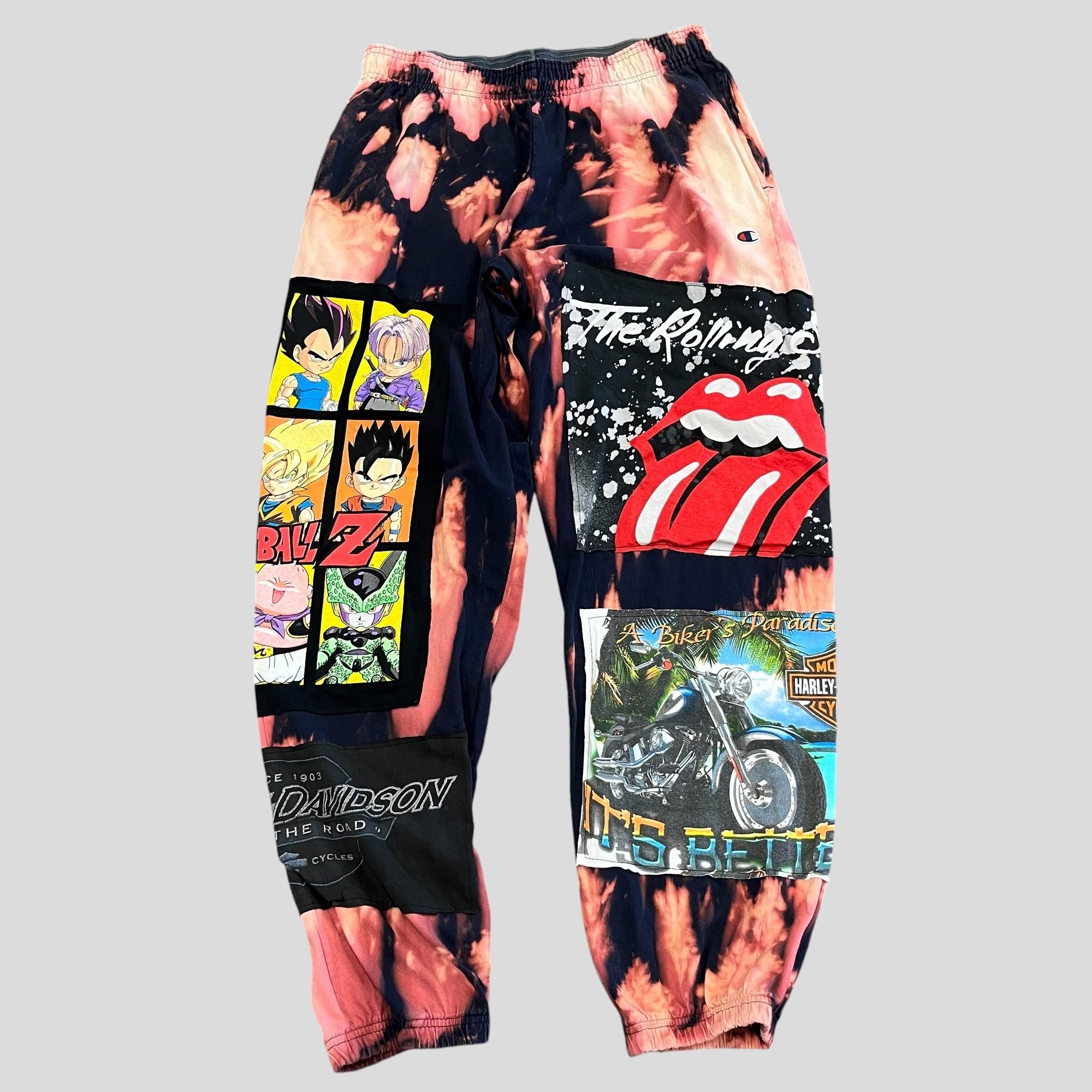 Champion Patchwork Sweatpants Etsy