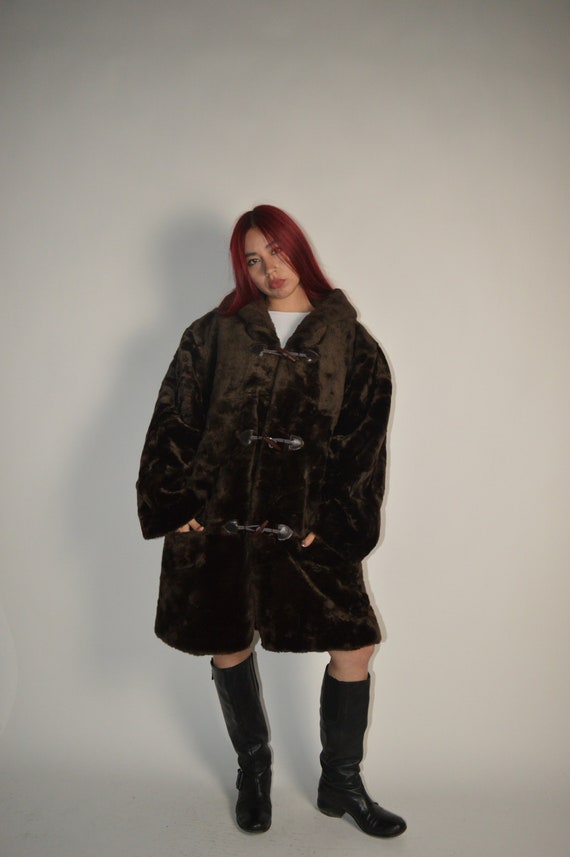 Vintage Signatures Faux Fur Hooded Coat