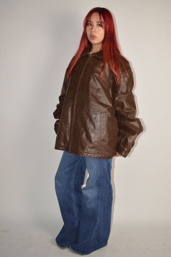 Vintage Dimensions NY Brown Leather Jacket