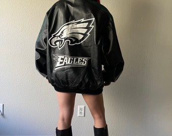 Vintage Philadelphia Eagles Lederjacke