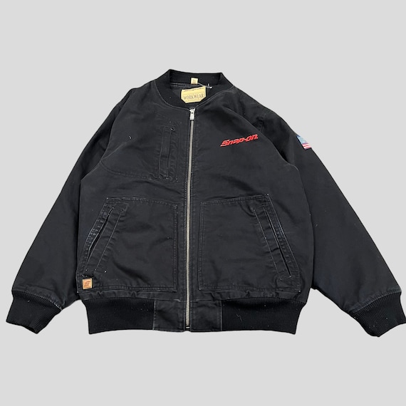 Snap on jacket black sale