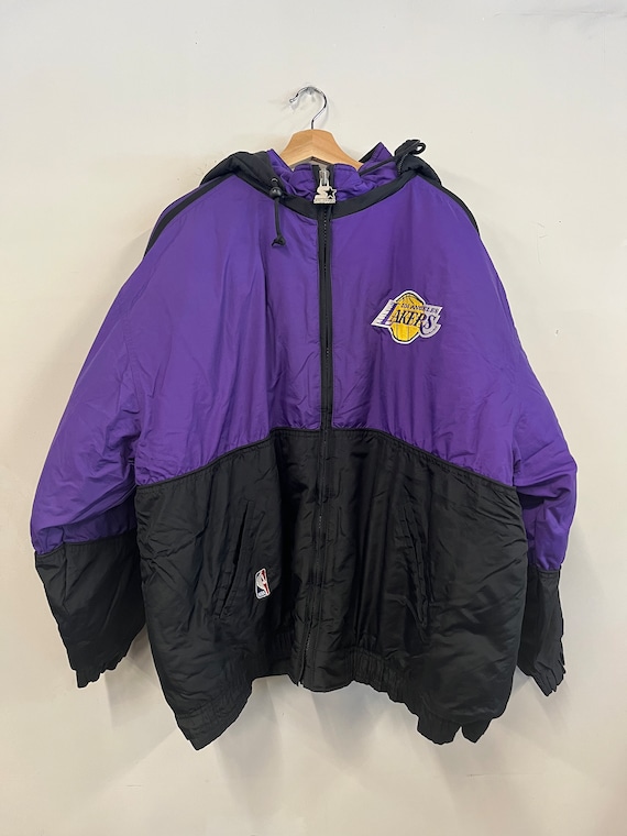 90's Los Angeles Lakers Starter Denim NBA Baseball Jersey Size