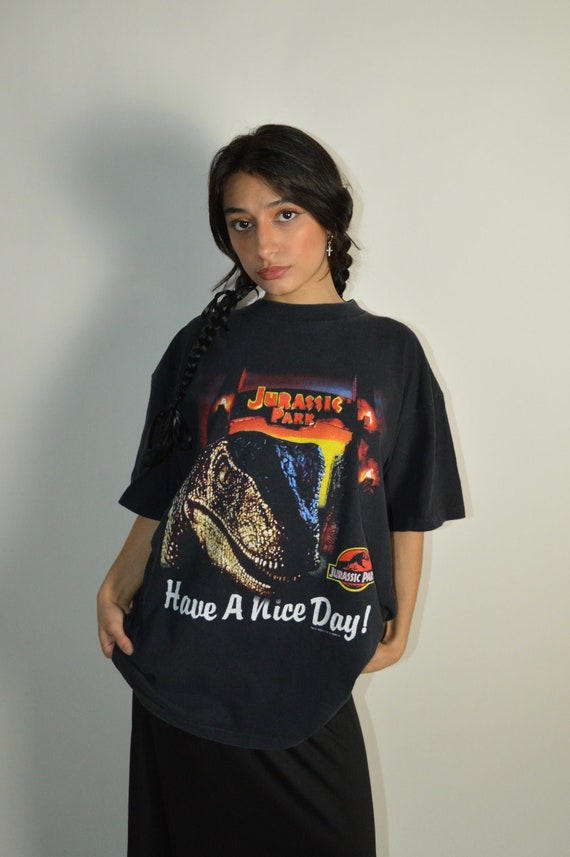 T-Shirt Vintage Jurassic Park Rap Attack 1993 - Coton, Taille S à 4XL, Made In USA