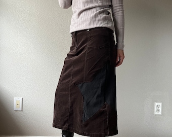 Jupe MIDI à étoiles marron Woolrich