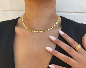 Gold Snake Chain Necklace - Luxe Chain