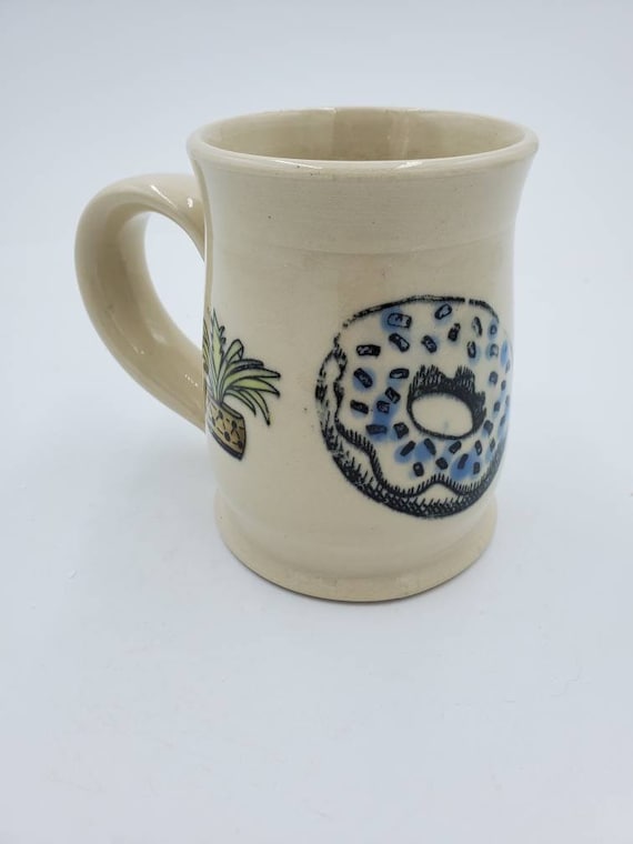 Pottery Handmade Doughnuts and Plant Mug Etsy