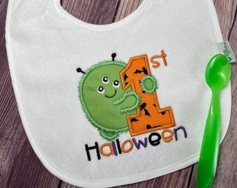 Halloween Monster Baby Bib