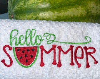 Hello Summer Kitchen Towels