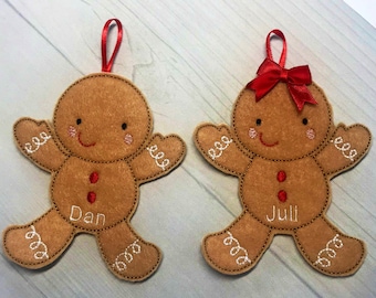 Feltie Gingerbread Ornament