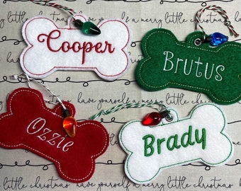 Holiday Dog Ornaments