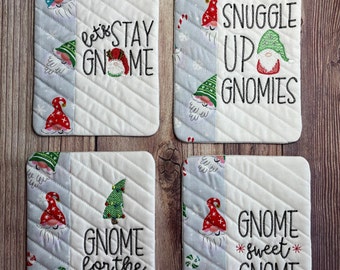 Christmas Gnome Mug Rugs