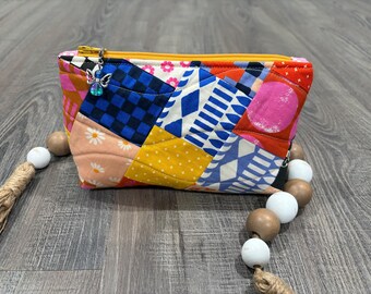 Handmade Quilted Cosmetic Pouch