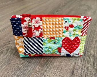 Candy Cordial Quilted Patchwork Pouch