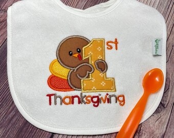 First Thanksgiving Turkey Bib