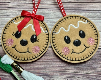 Gingerbread Couple Ornaments