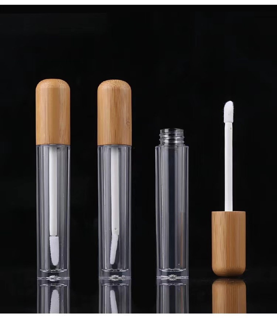 6ml natural bamboo wand tubes lip gloss tubes empty lip gloss Etsy