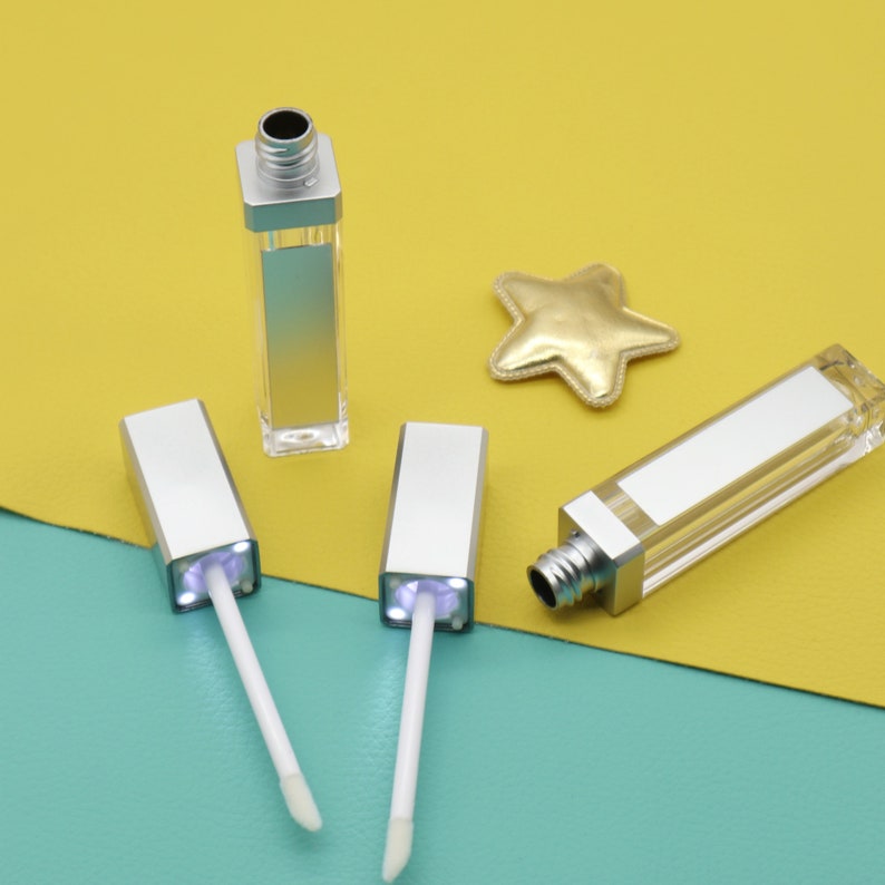 7ML sliver lip gloss tubes with LED light and mirror makeup Etsy