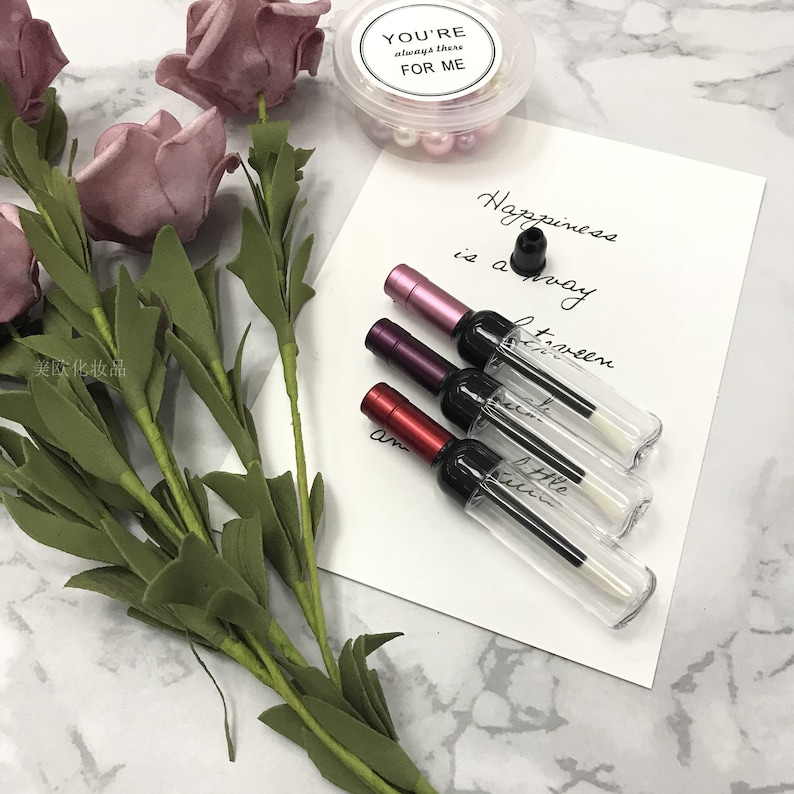 Crystal Red Wine Lip Gloss Tubes Empty Wine Bottles Lip Gloss Etsy